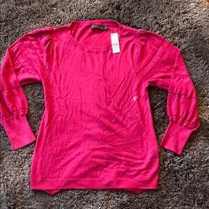 NWT New York & Company Fuchsia Knit Top